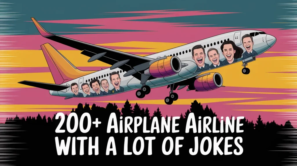 Airplane Airline With A Lot Of Jokes