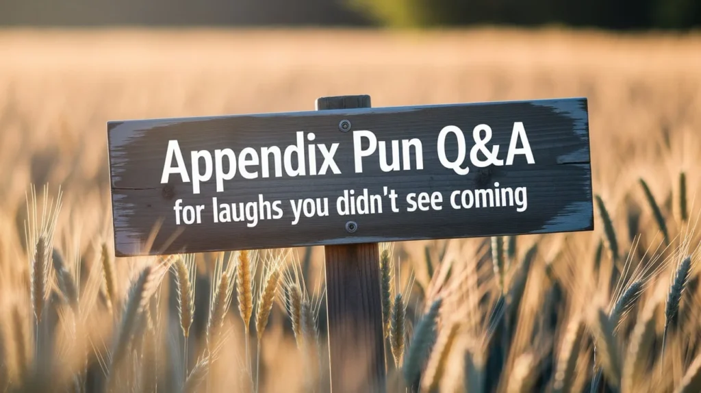 Appendix Pun Q&A For Laughs You Didn’t See Coming