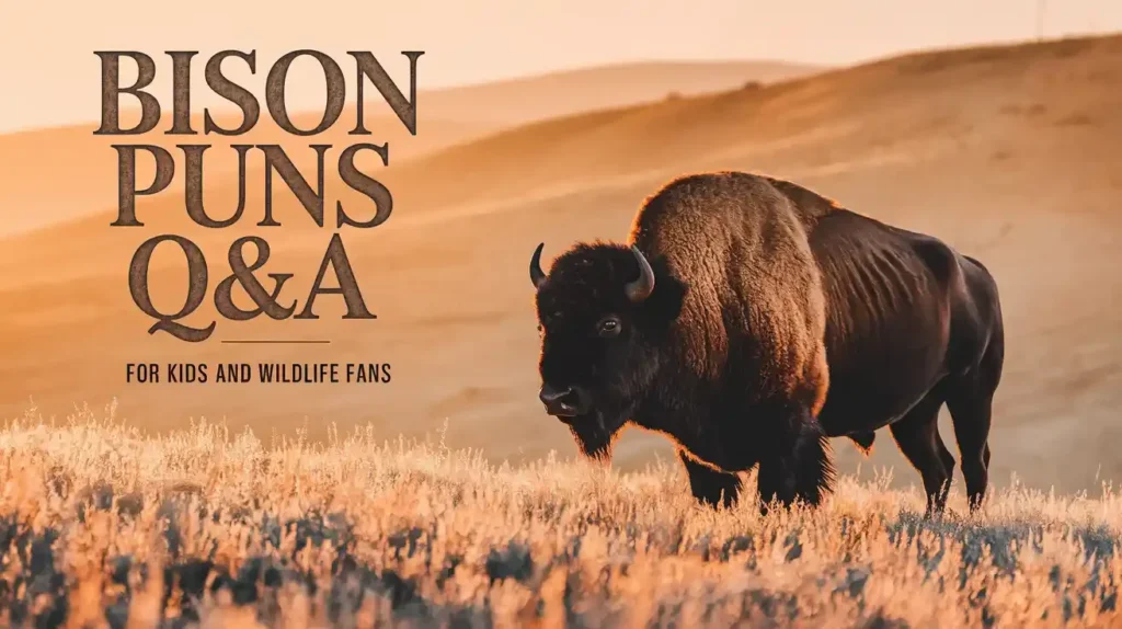 Bison Puns Q&A for Kids and Wildlife Fans