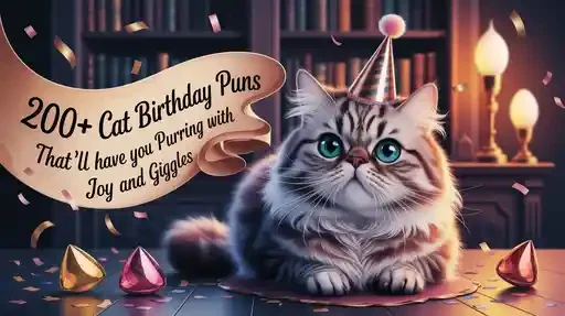 200+ Cat Birthday Puns That’ll Have You Purring With Joy and Giggles