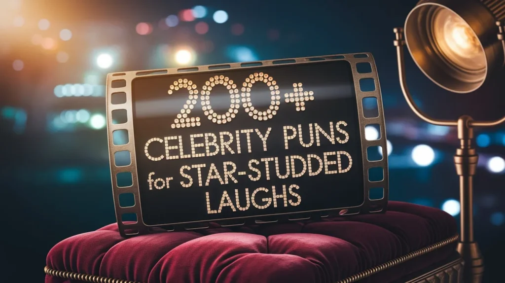 200+ Celebrity Puns for Star-Studded Laughs
