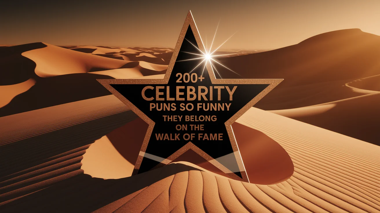 Celebrity Puns So Funny They Belong on the Walk of Fame