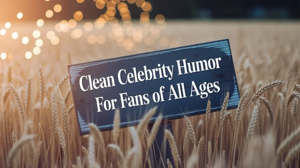 Clean celebrity humor for fans of all ages
