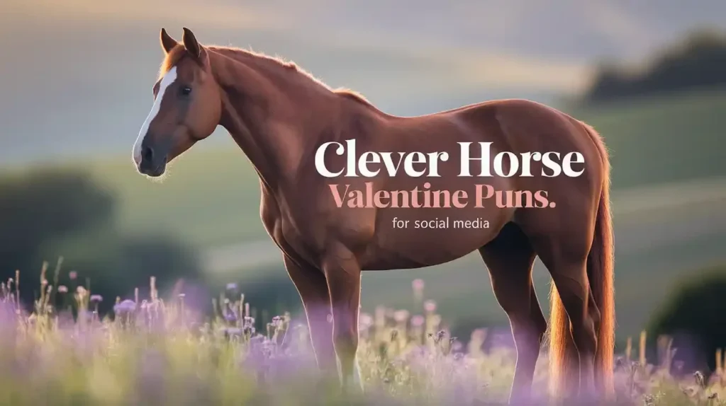 Clever Horse Valentine Puns for Social Media