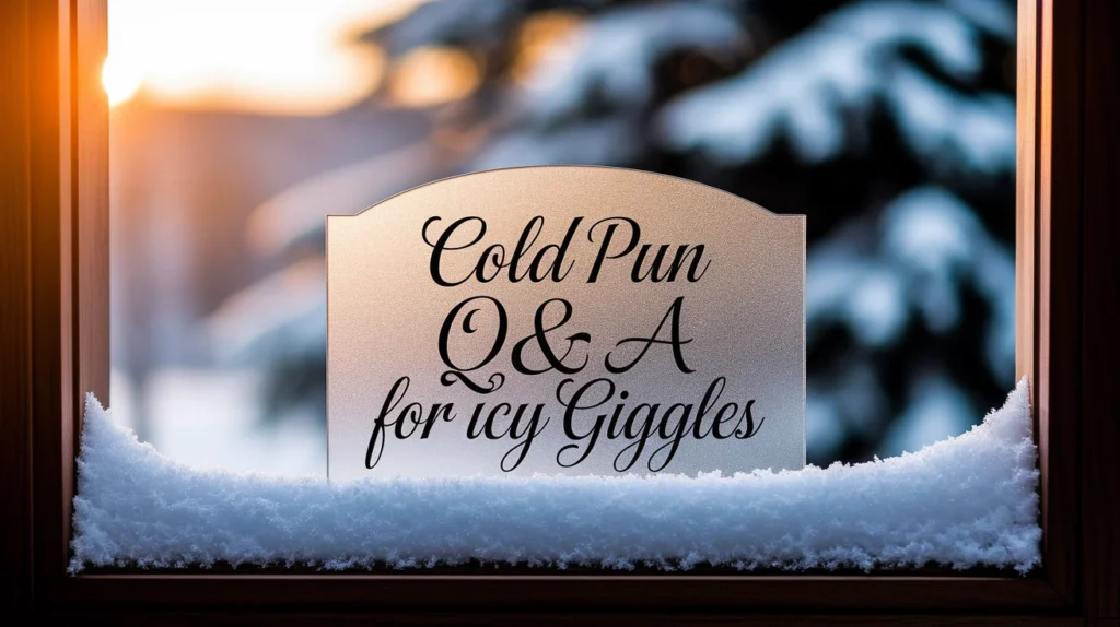 Cold Pun Q&A For Icy Giggles