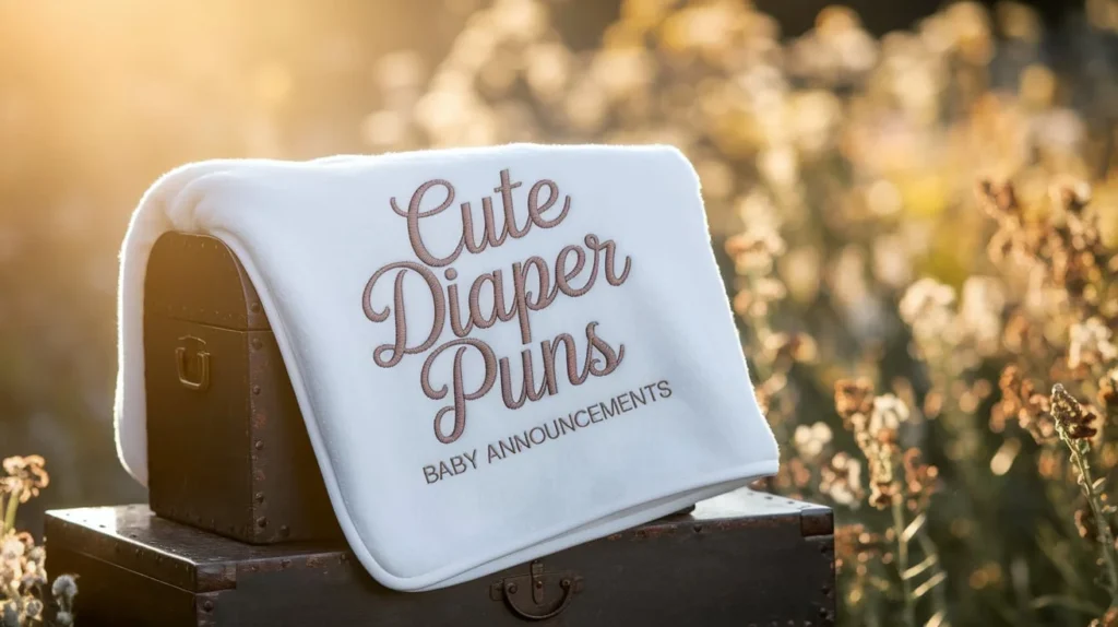 Cute Diaper Puns for Baby Announcements