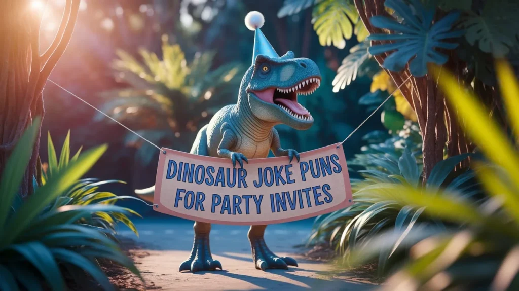 Dinosaur Joke Puns for Party Invites