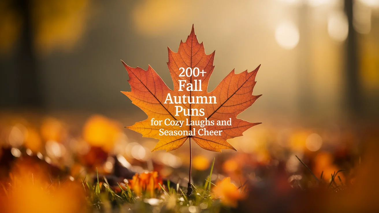 Fall Autumn Puns for Cozy Laughs and Seasonal Cheer