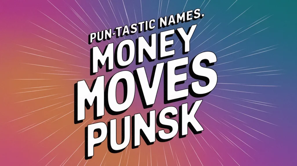 Pun-tastic Names: Money Moves in the World of Puns