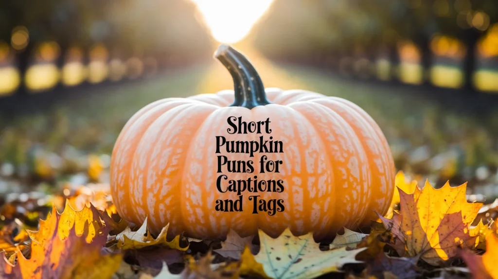 Short Pumpkin Puns For Captions And Tags