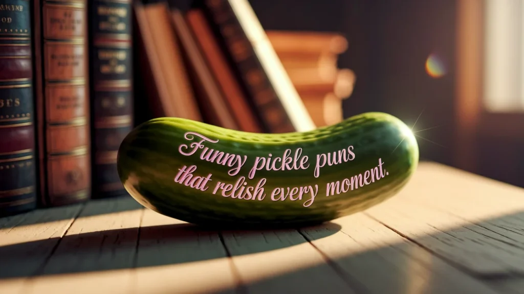 Funny pickle puns that relish every moment