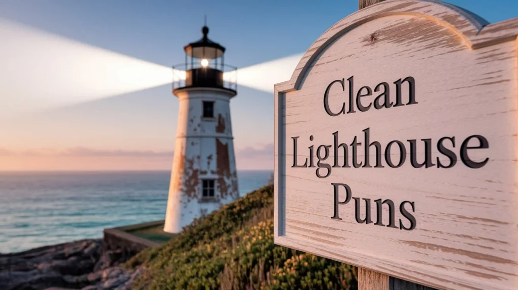 Clean lighthouse puns for bright humor