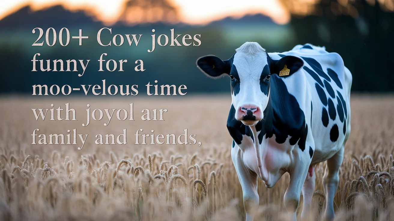 Cow Jokes Funny for a Moo-velous Time with Family and Friends