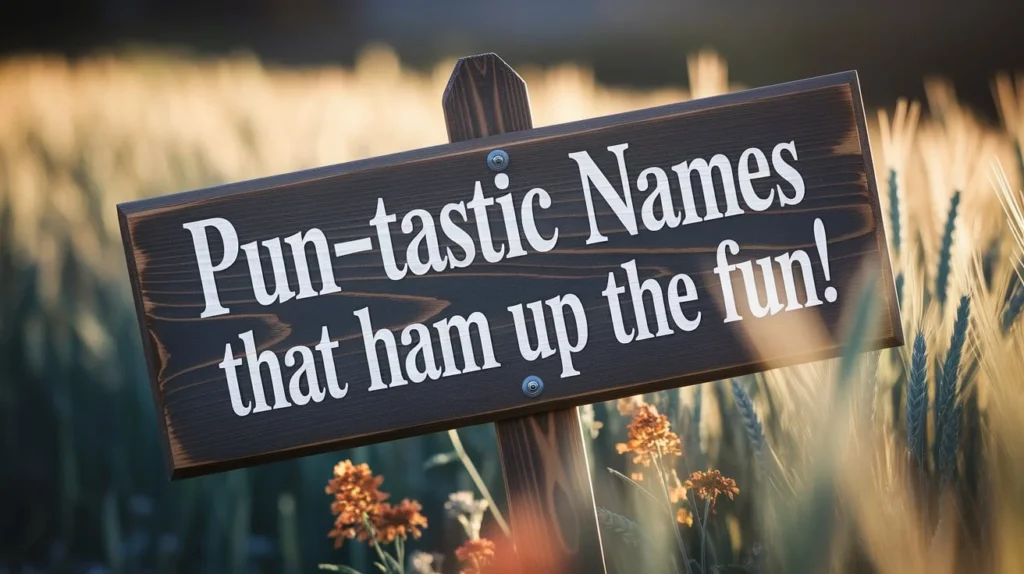Pun-tastic Names That Ham Up the Fun!
