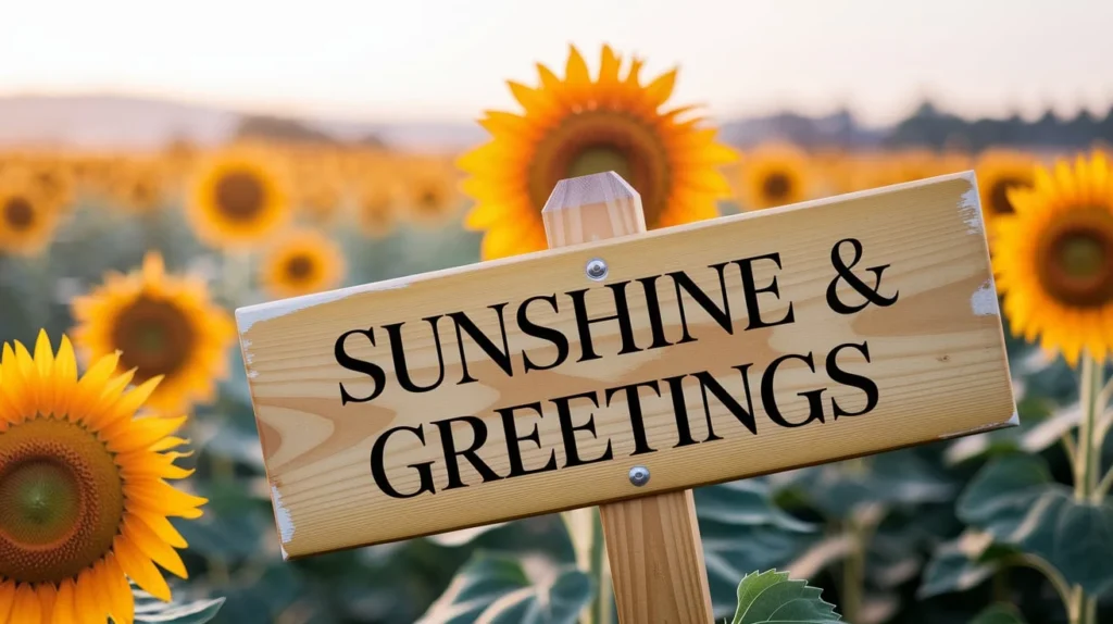 Short and sweet sun puns for greetings