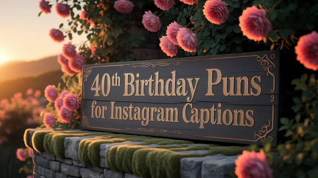40th Birthday Puns for Instagram Captions