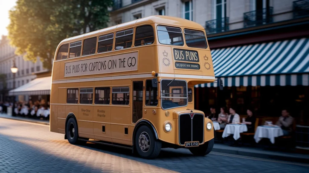 Bus Puns for Captions on the Go