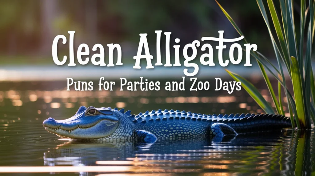 Clean alligator puns for parties and zoo days
