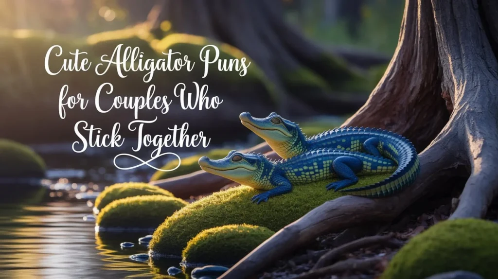 Cute alligator puns for couples who stick together