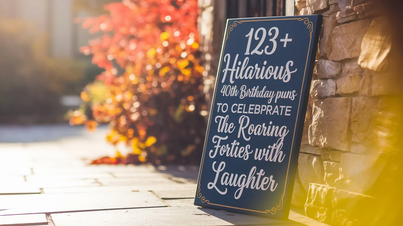 Hilarious 40th Birthday Puns to Celebrate the Roaring Forties with Laughter