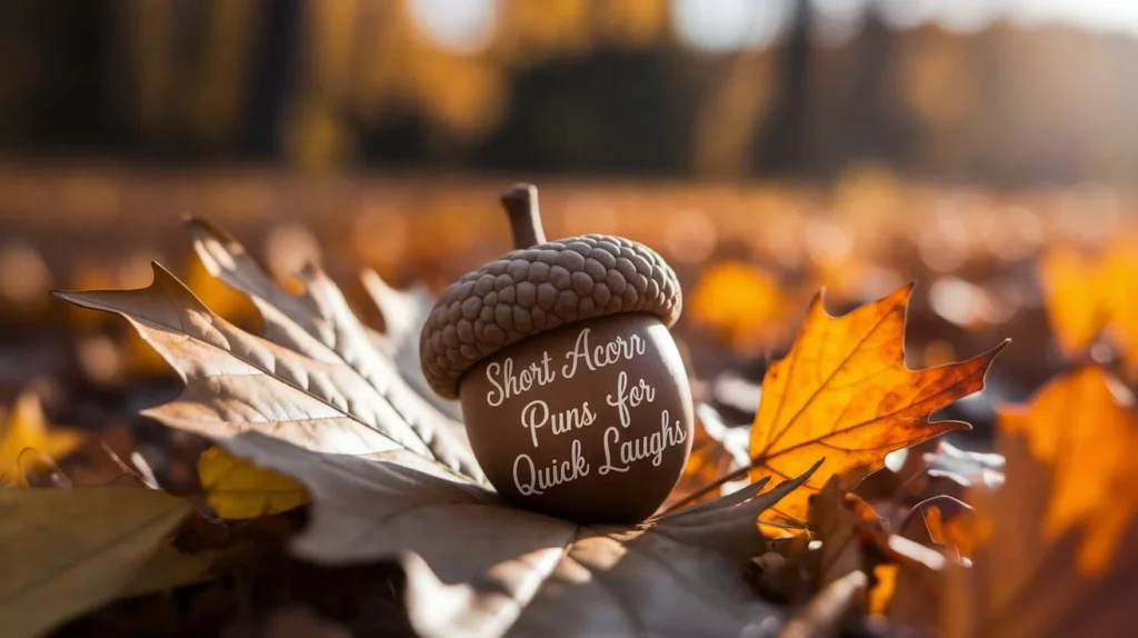 Short acorn puns for quick laughs