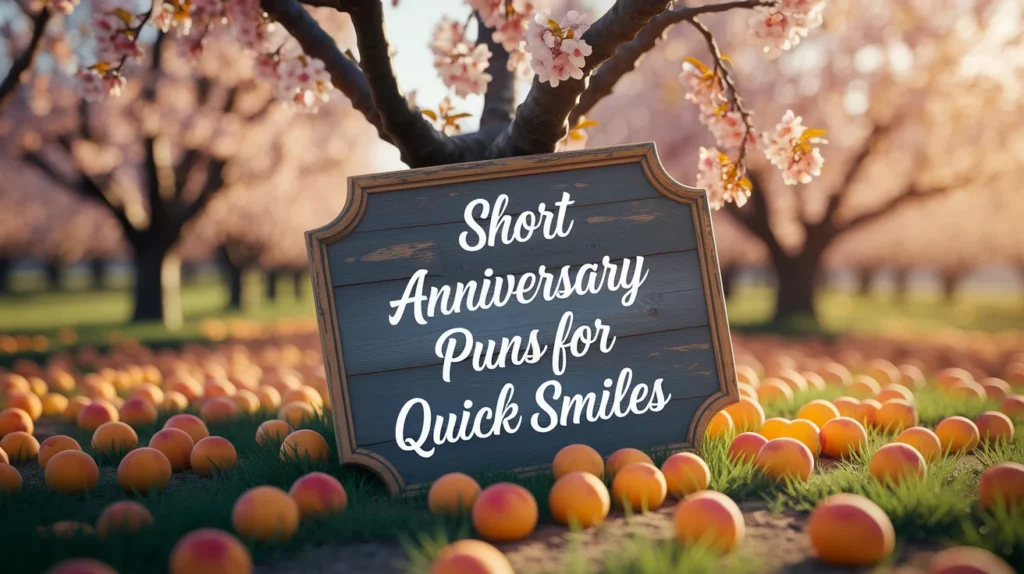 Short anniversary puns for quick smiles