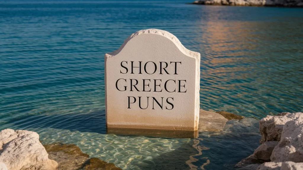 Short Greece puns for quick laughs