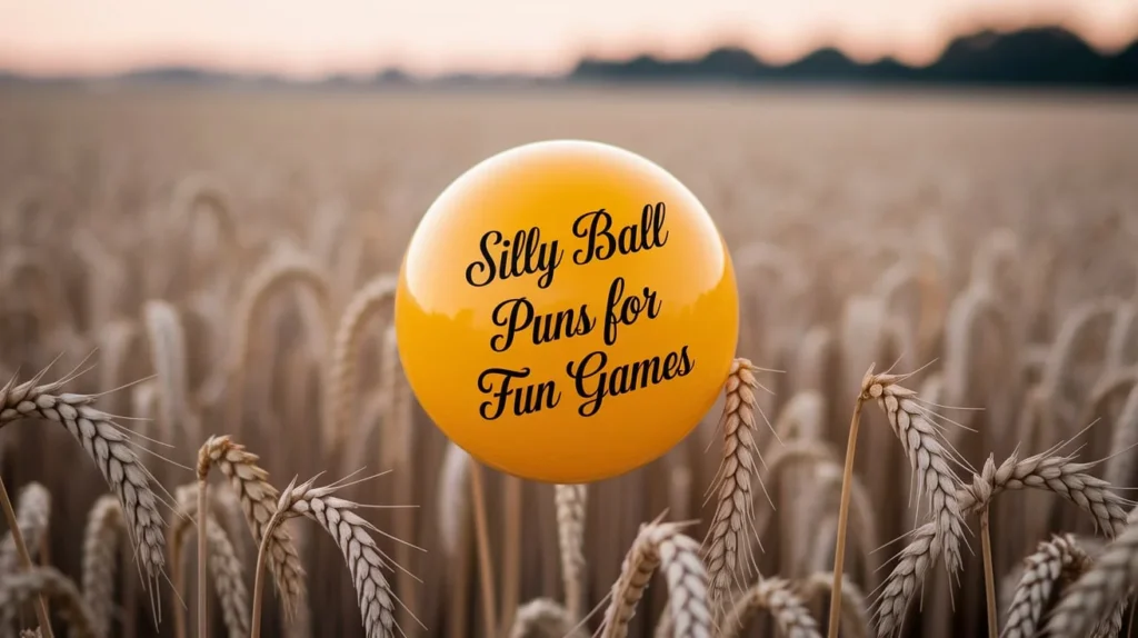 Silly ball puns for fun games