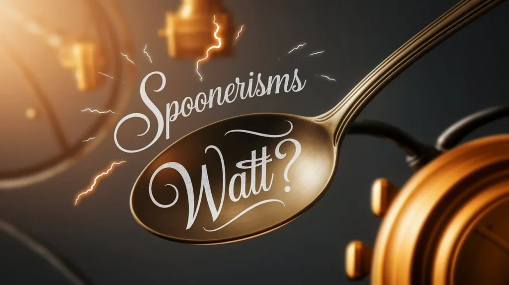 Spoonerisms That Will Make You Say Watt? in Electricity