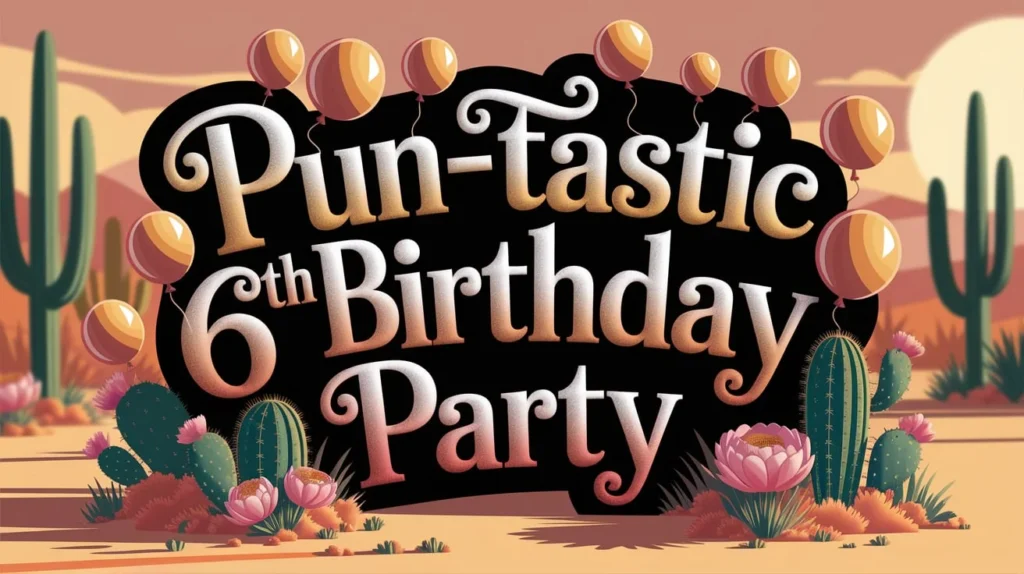 Pun-tastic names for a 6th birthday party