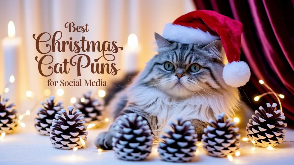 Best Christmas Cat Puns for Social Media