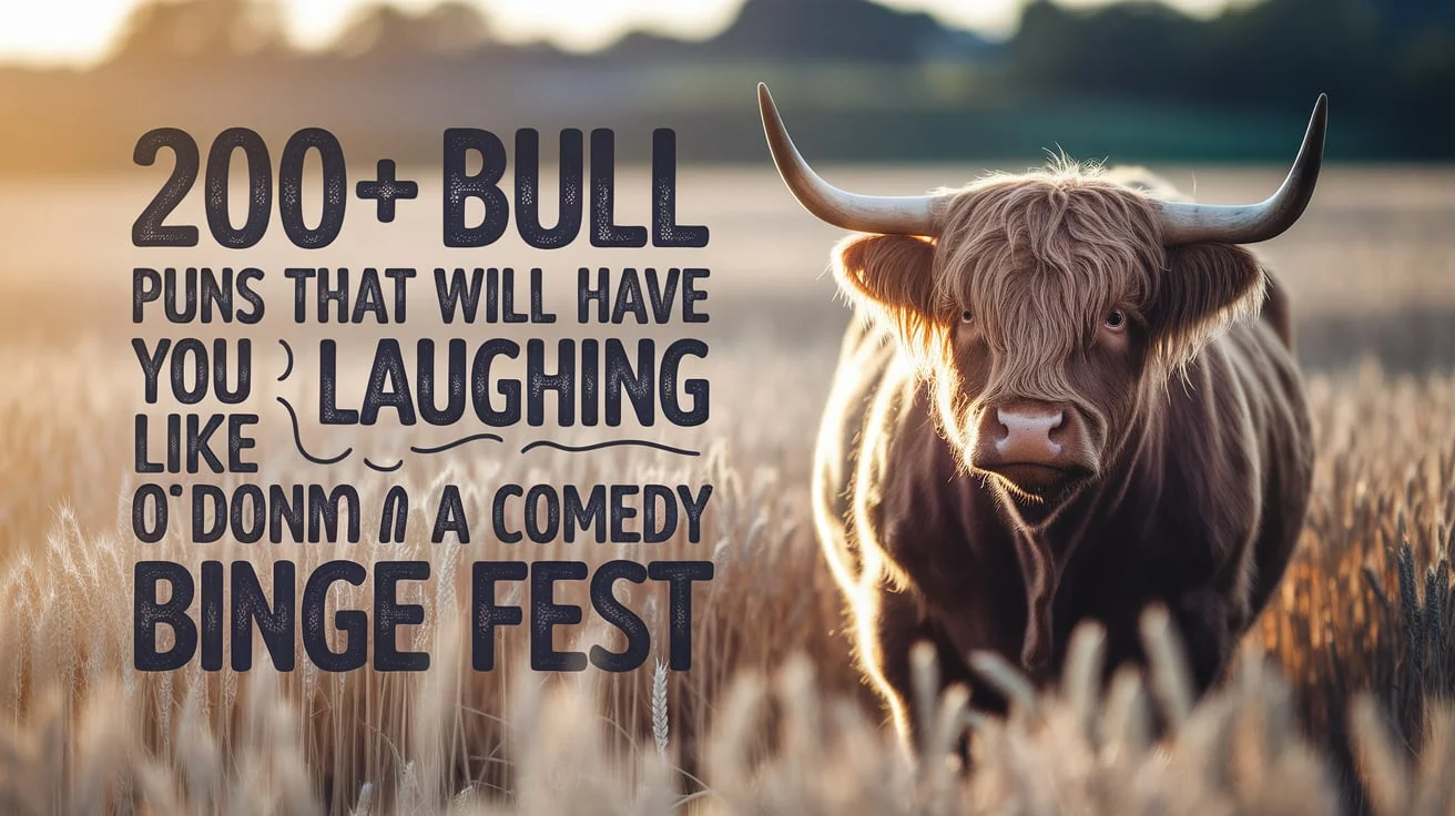 Bull Puns That Will Have You Laughing Like a Cow on a Comedy Binge Fest