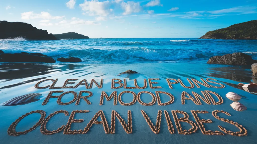 Clean blue puns for mood and ocean vibes