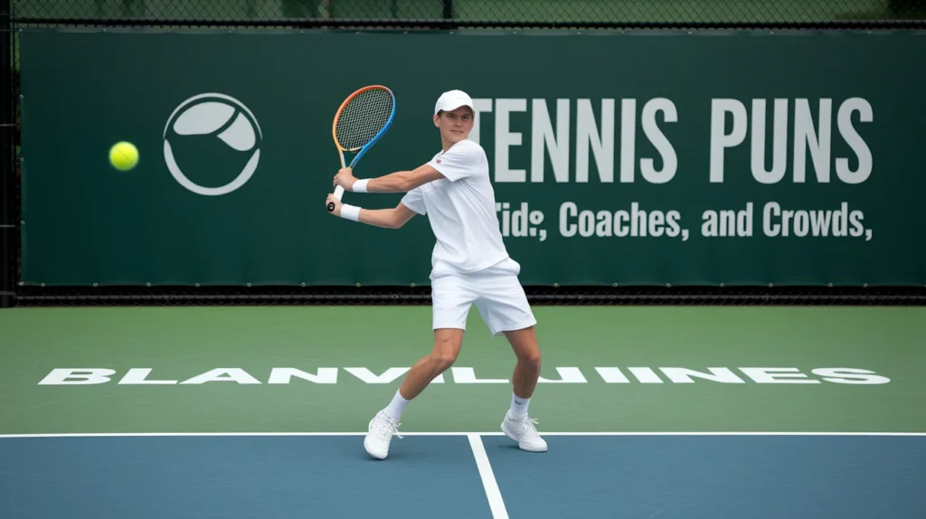 Clean tennis puns for kids, coaches, and crowds