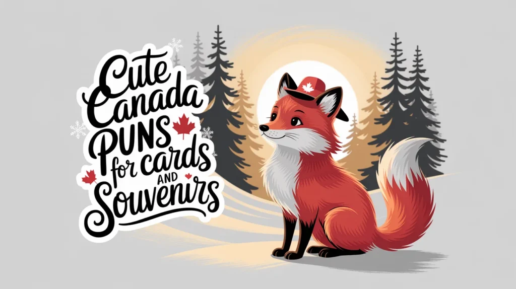 Cute Canada Puns for Cards and Souvenirs