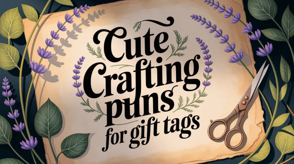 Cute Crafting Puns for Gift Tags