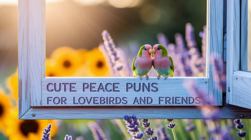 Cute peace puns for lovebirds and friends