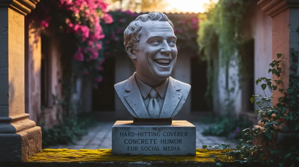 Hard-Hitting Concrete Humor for Social Media