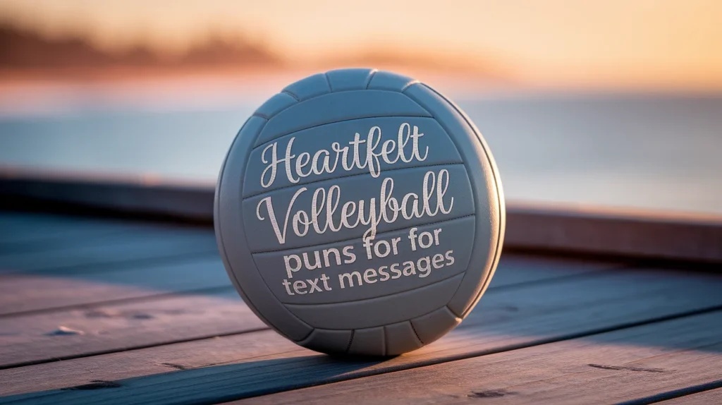 Heartfelt Volleyball Puns for Text Messages