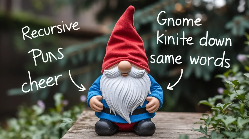 Recursive Cheer: Gnome Puns That Keep on Giving