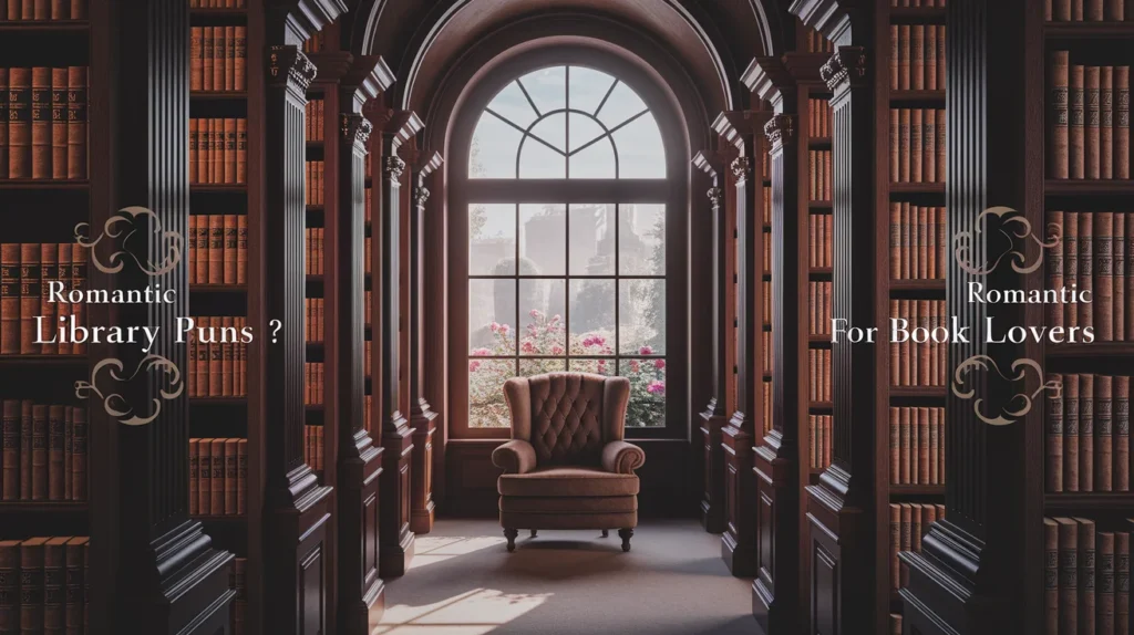 Romantic Library Puns for Book Lovers