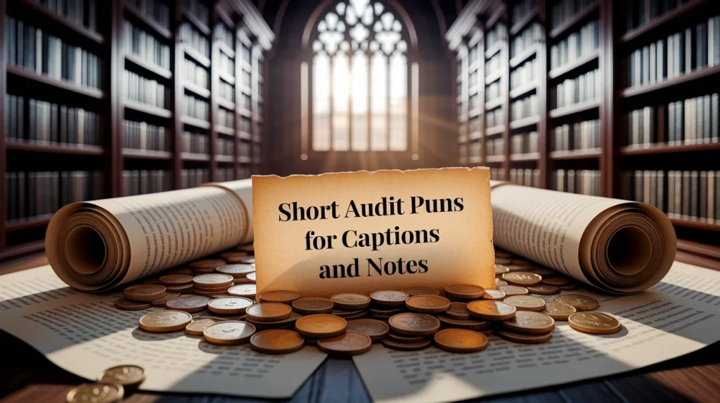 Short Audit Puns For Captions And Notes