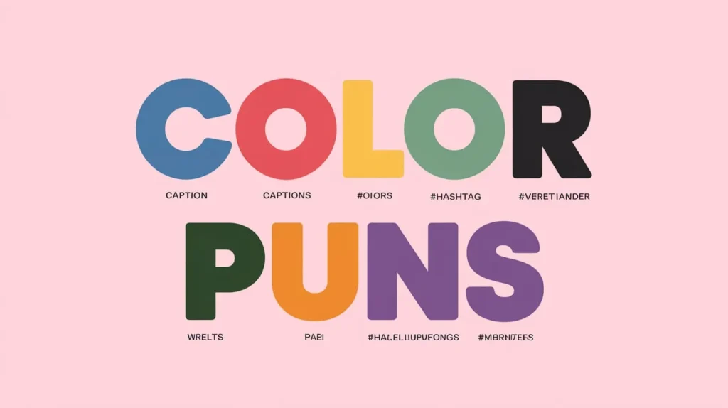 Short Color Puns For Captions And Hashtags