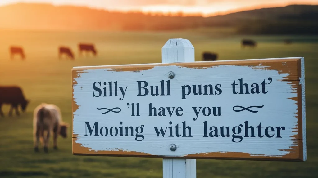 Silly Bull Puns That’ll Have You Mooing with Laughter