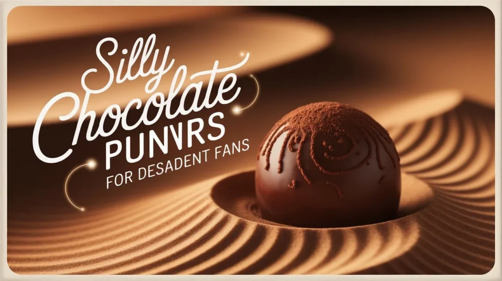 Silly chocolate puns for dessert fans