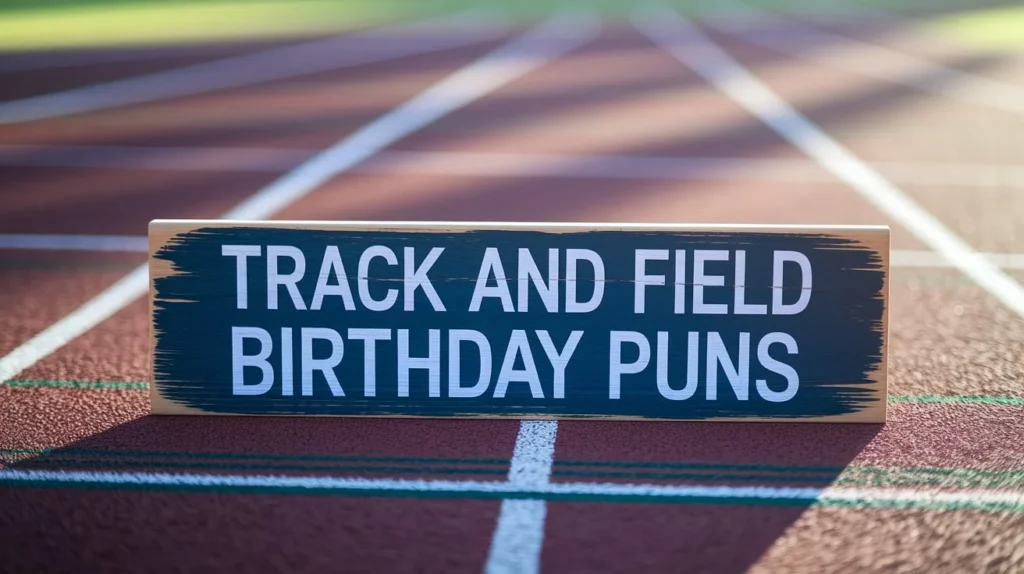 Track and field birthday puns to celebrate with a sprint of joy