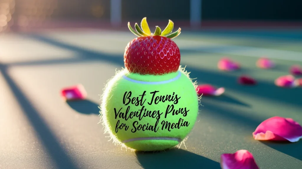Best Tennis Valentines Puns for Social Media