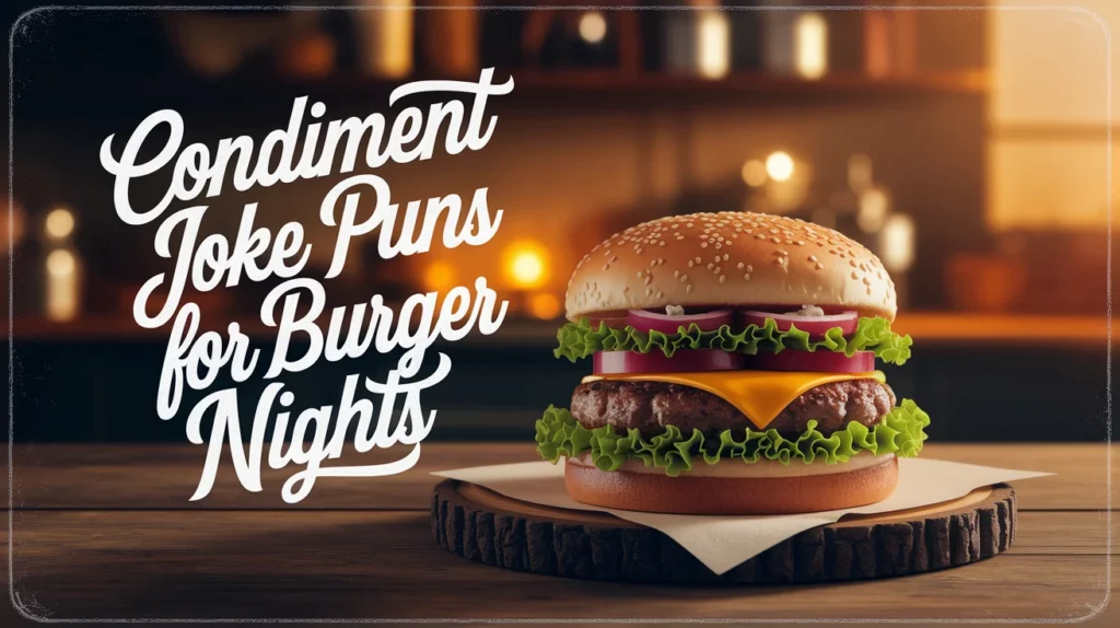 Condiment joke puns for burger nights