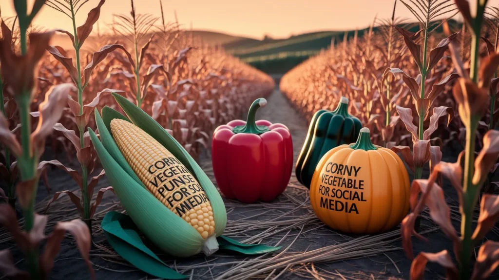 Corny Vegetable Puns for Social Media