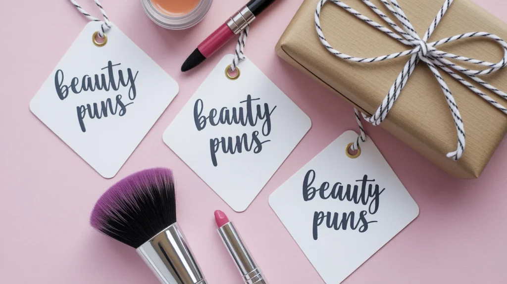 Cute beauty puns for gift tags and cards